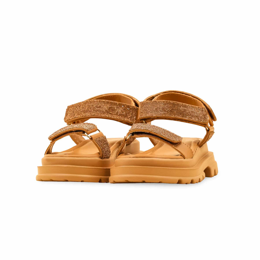 Girls Brown Formal Sandal KD5715