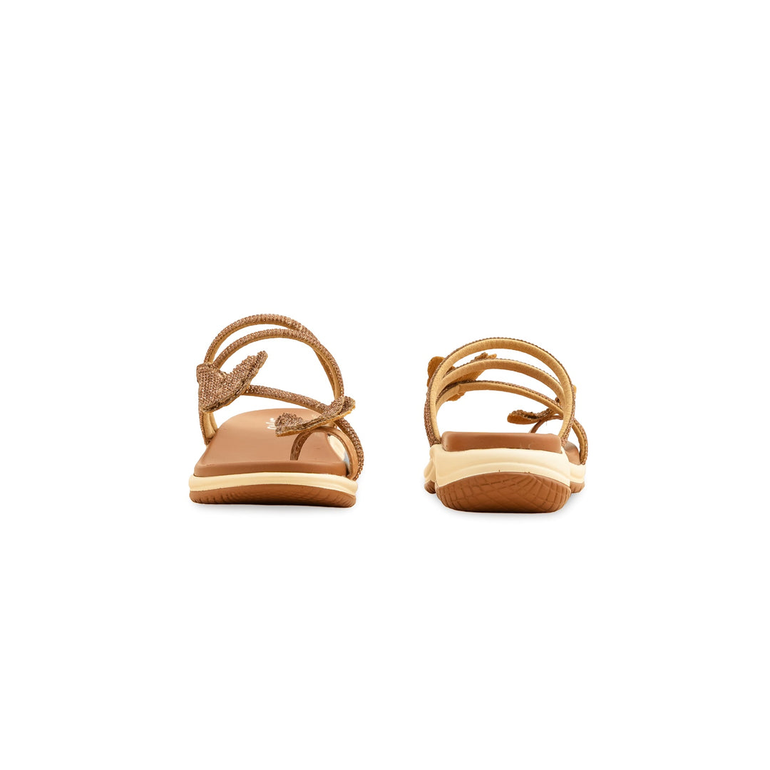 Girls Golden Fancy Slipper KD5717