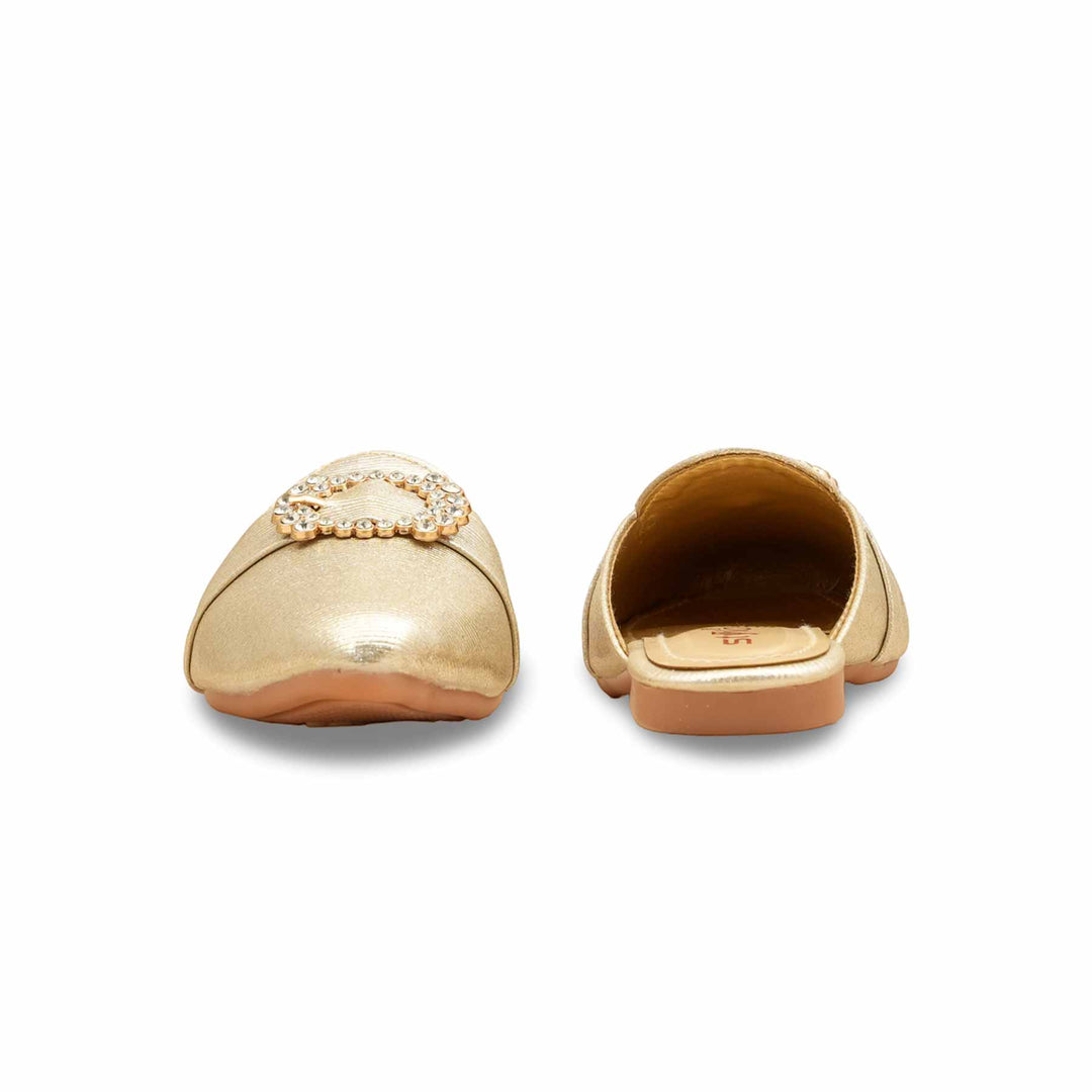 Girls Golden Fancy Pumps KD5721