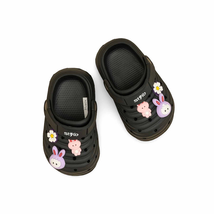 Girls Black Casual Flip Flop KD5722