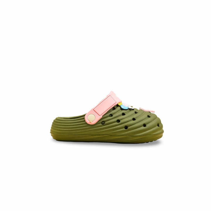 Girls Olive Casual Flip Flop KD5726