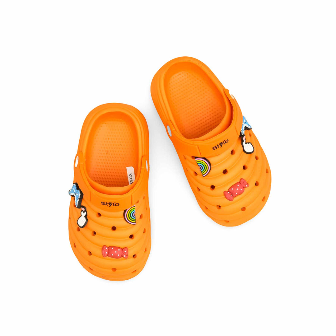 Boys Orange Casual Flip Flop KD5729