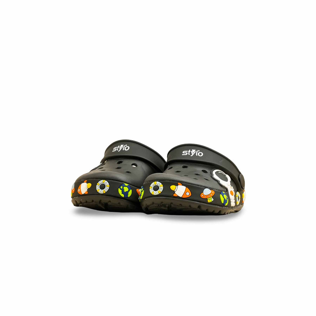 Boys Black Casual Flip Flop KD5734