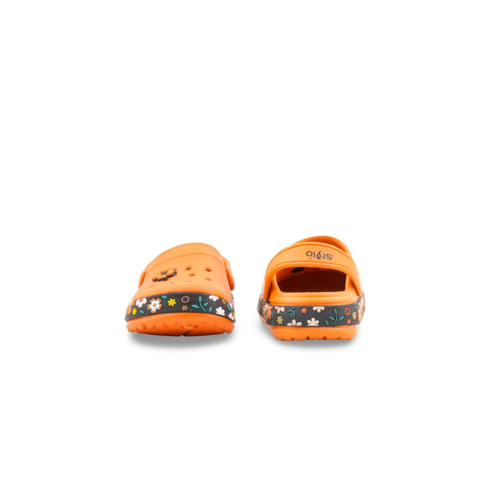 Girls Orange Flip Flops KD5736