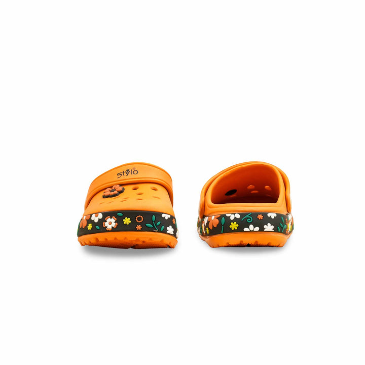 Girls Orange Casual Flip Flop KD5737