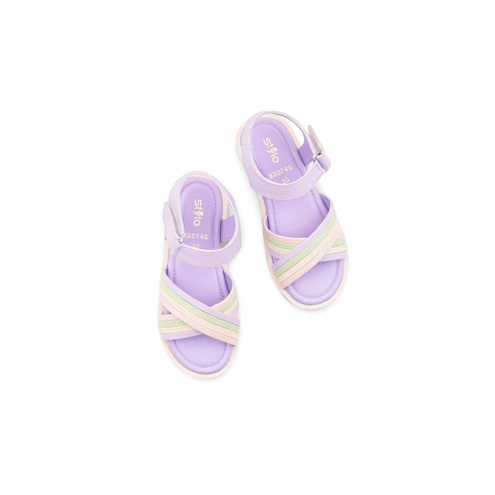 Girls Purple Formal Sandal KD5746