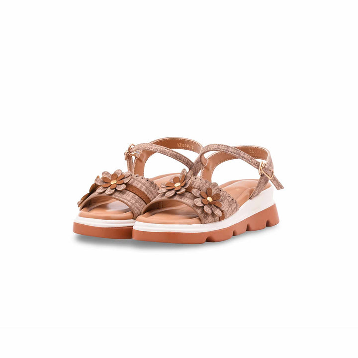 Girls Beige Formal Sandal KD5749