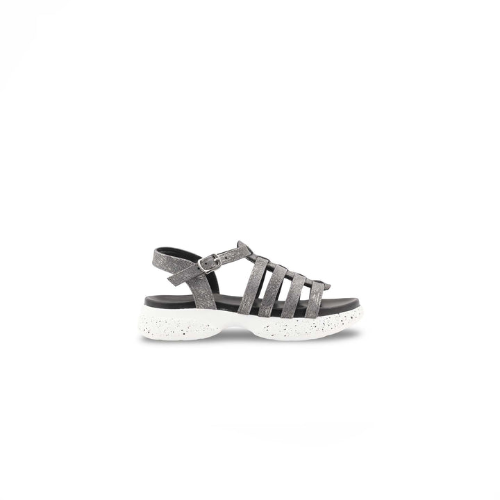 Girls Grey Formal Sandal KD5751