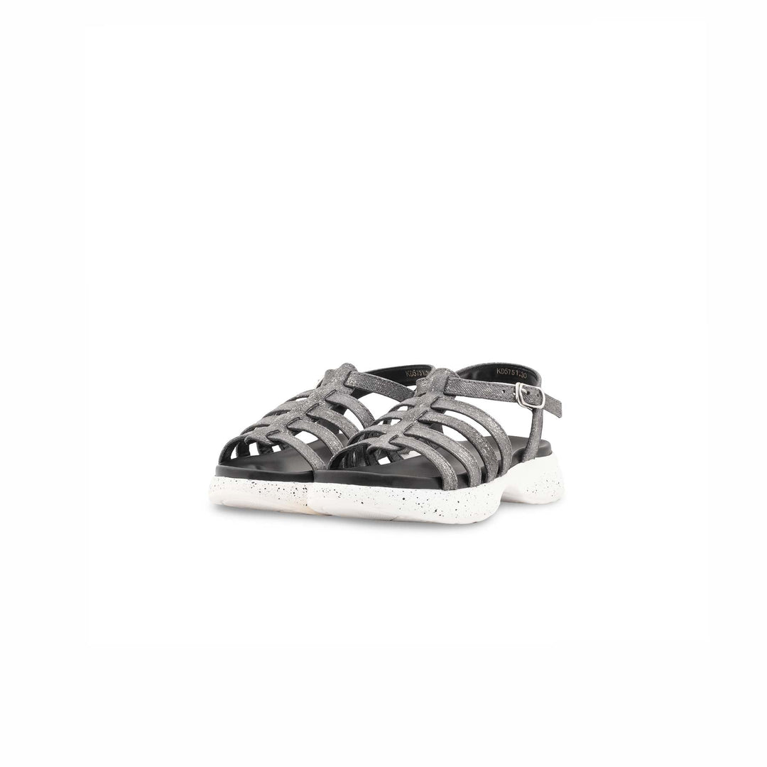 Girls Grey Formal Sandal KD5751