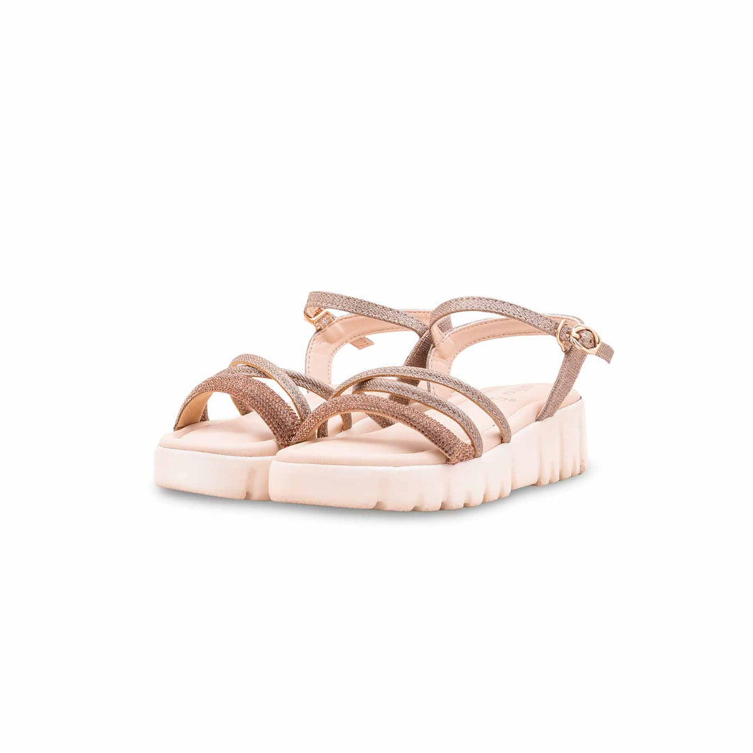 Girls Golden Formal Sandal KD5758
