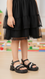 Girls Black Formal Sandal KD5759