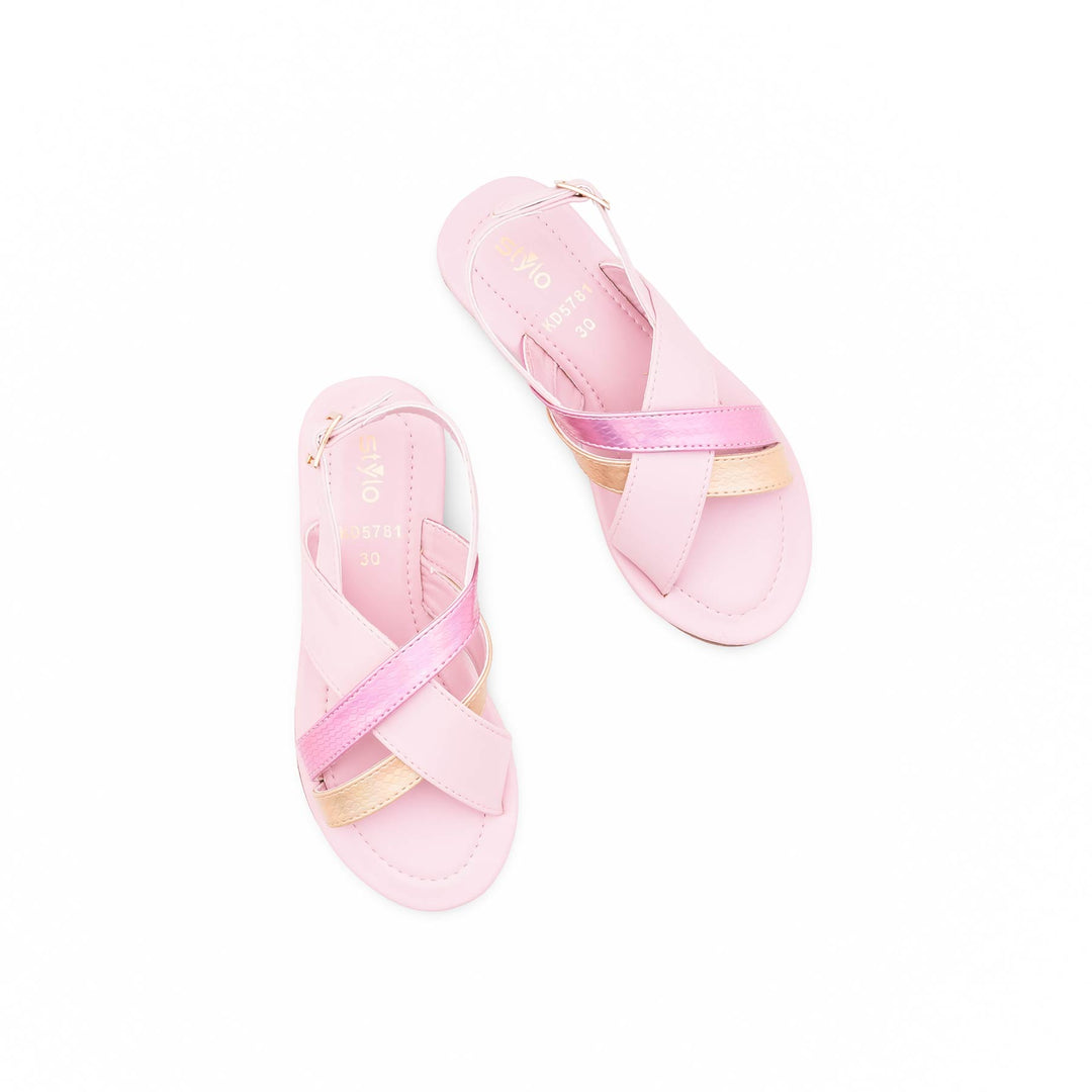 Girls Pink Casual Sandal KD5781