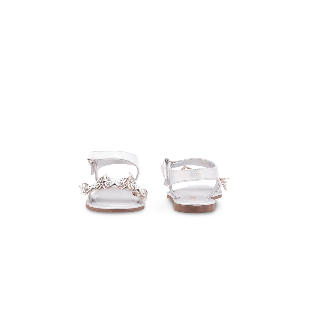 Girls Silver Casual Sandal KD5787