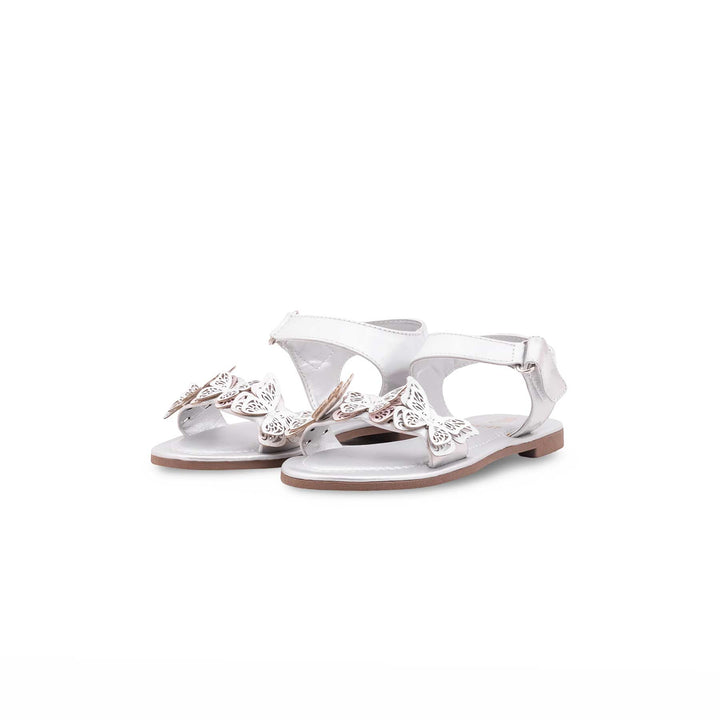 Girls Silver Casual Sandal KD5787