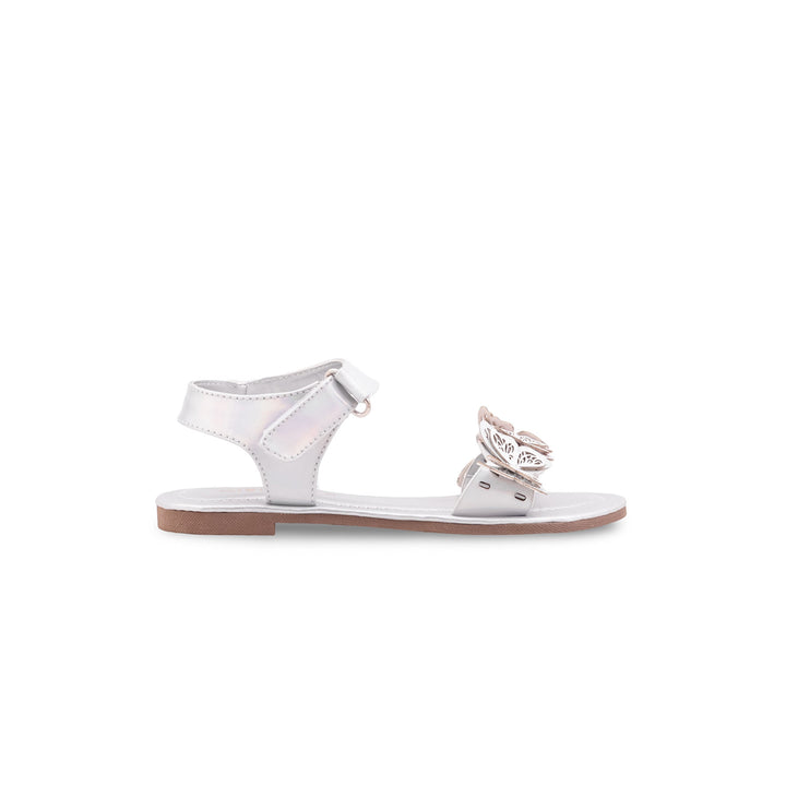 Girls Silver Casual Sandal KD5787