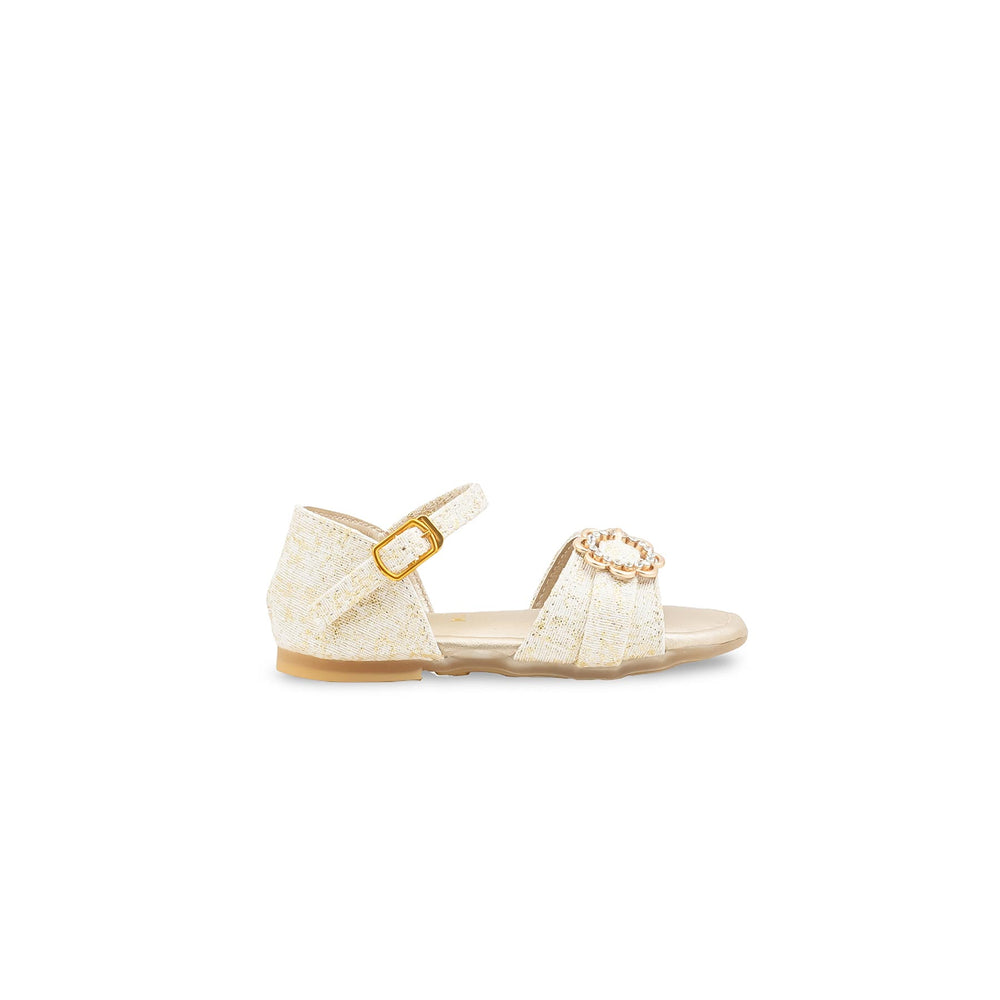Girls Golden Formal Sandal KD5807