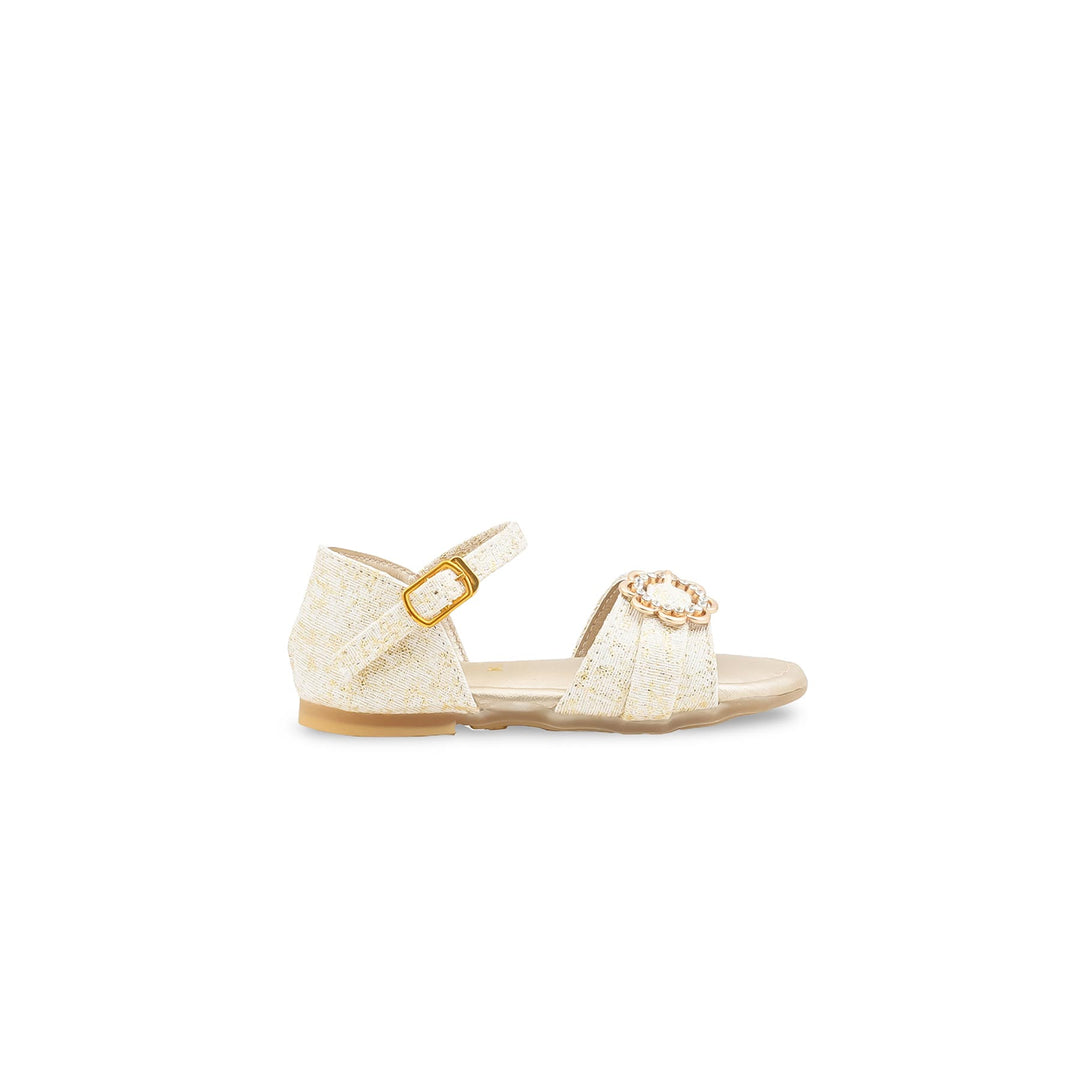 Girls Golden Formal Sandal KD5807