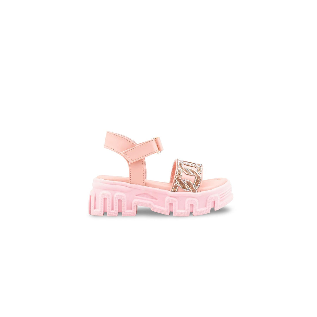 Girls Pink Formal Sandal KD5825