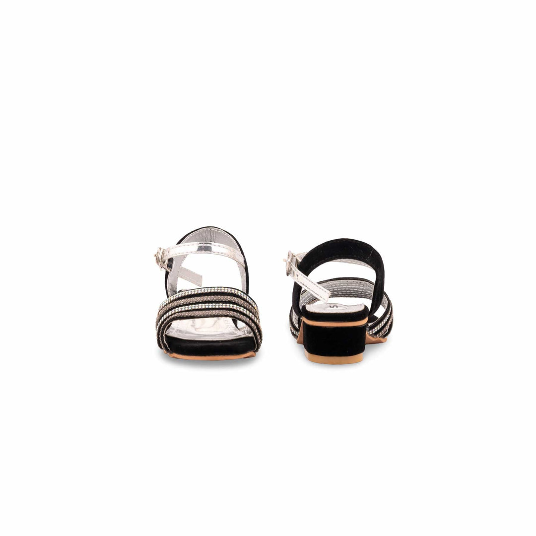 Girls Black Fancy Sandal KD5829