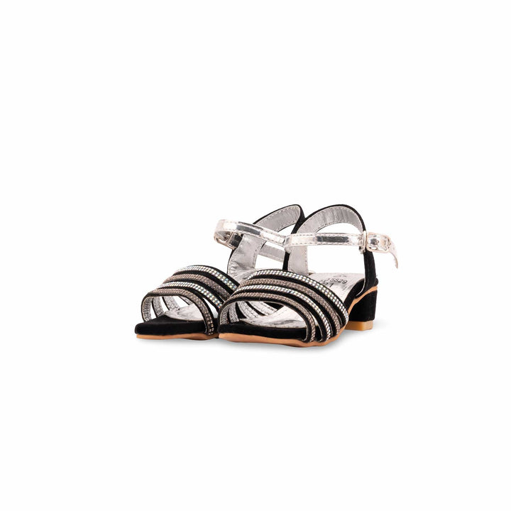 Girls Black Fancy Sandal KD5829