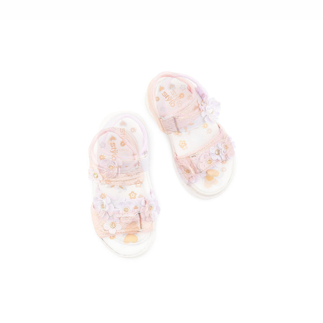 Girls Pink Casual Sandal KD5834