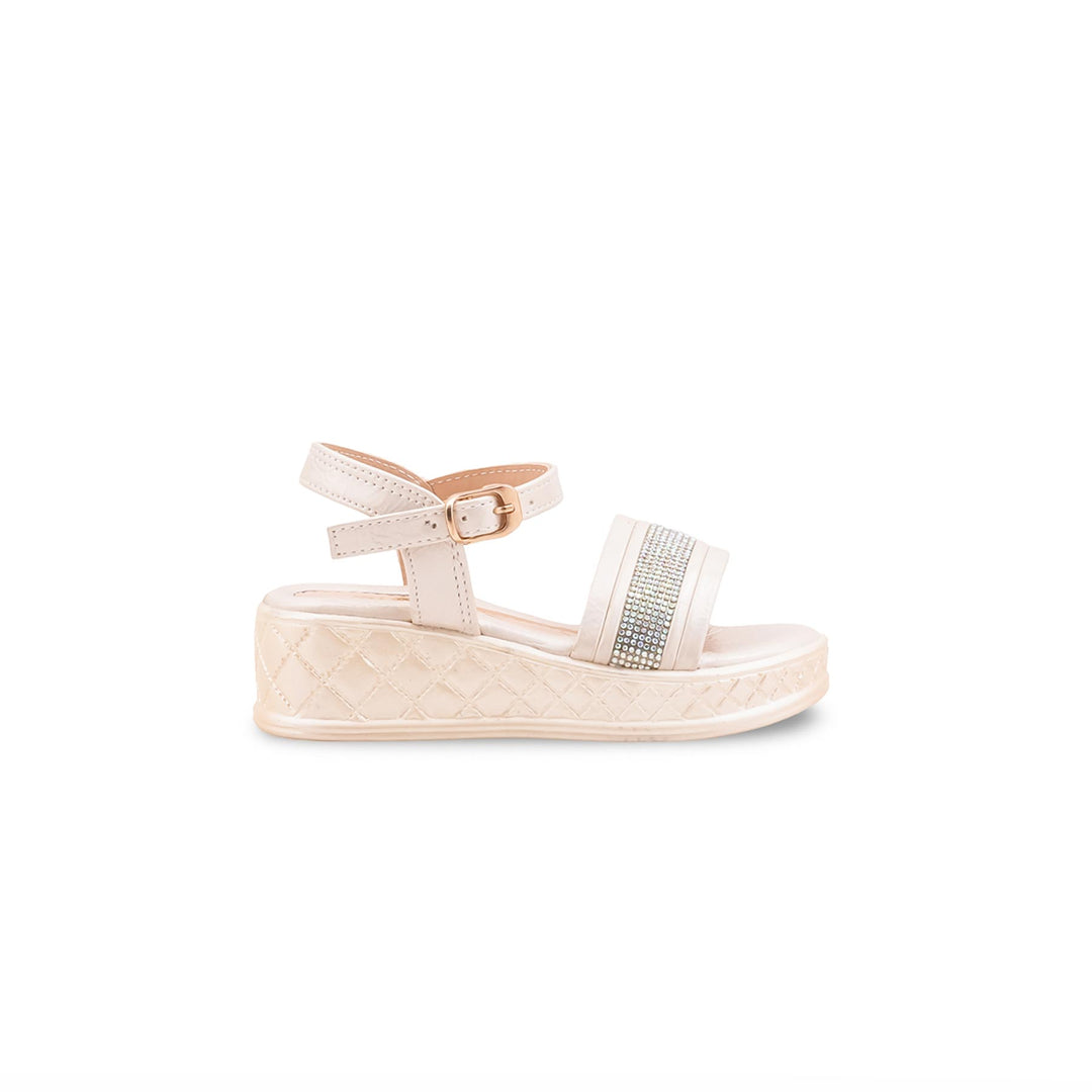 Girls Silver Formal Sandal KD5841
