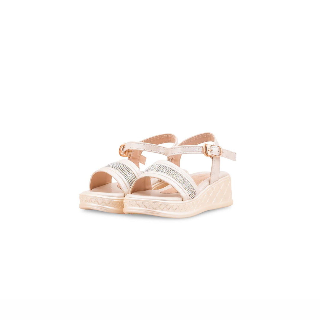 Girls Silver Formal Sandal KD5841