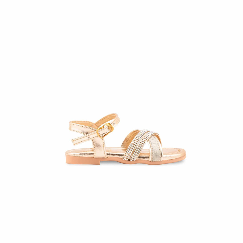 Girls Golden Fancy Sandal KD5844