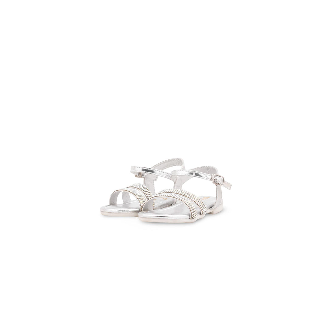 Silver Girls Fancy Sandal KD5845