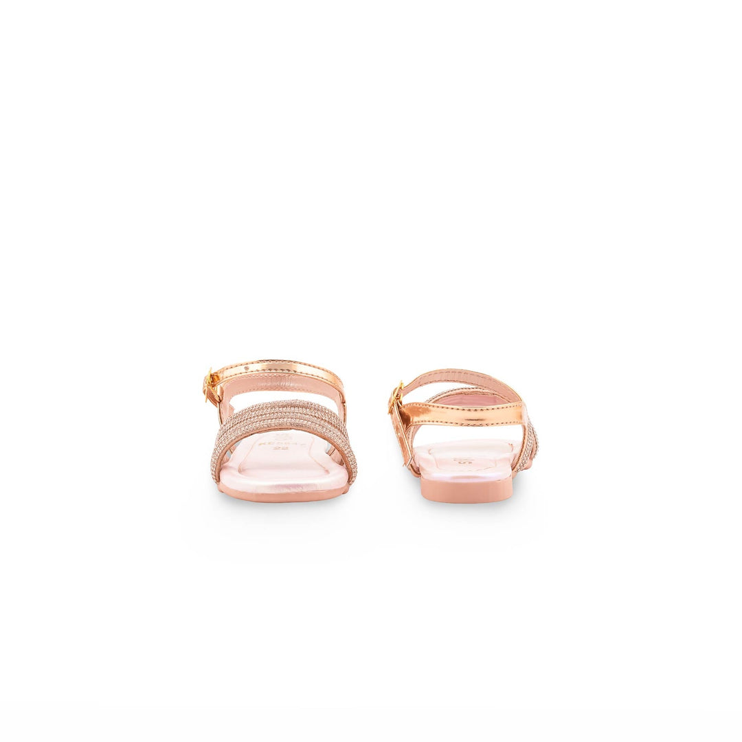 Girls Peach Fancy Sandal KD5847
