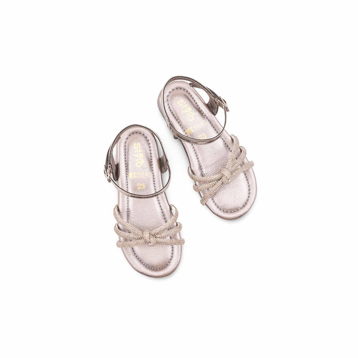 Girls Grey Fancy Sandal KD5848