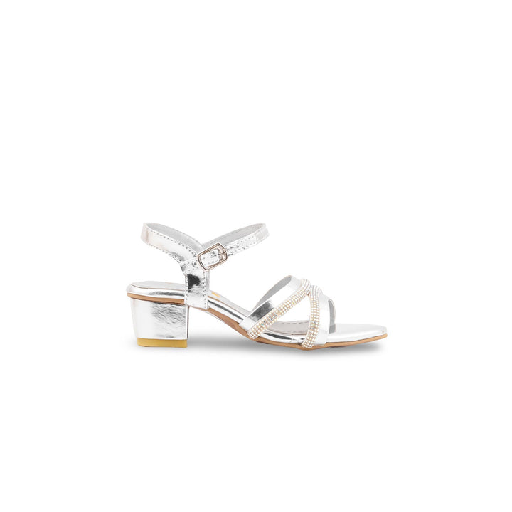 Girls Silver Fancy Sandal KD5849