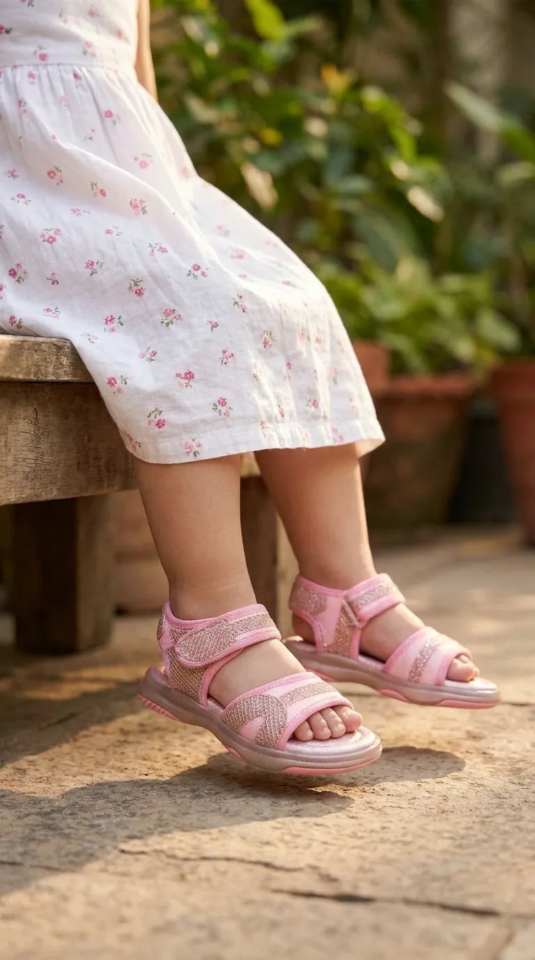 Girls Pink Casual Sandal KD5852