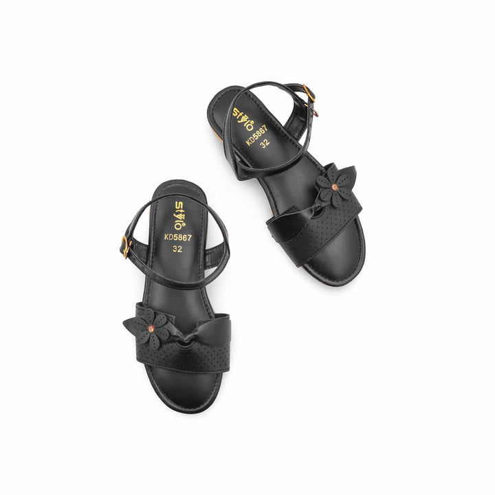 Girls Black Formal Sandal KD5867