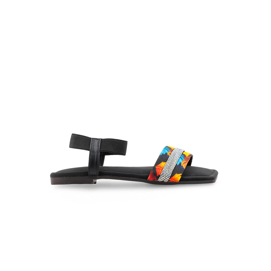 Girls Black Casual Sandal KD5869