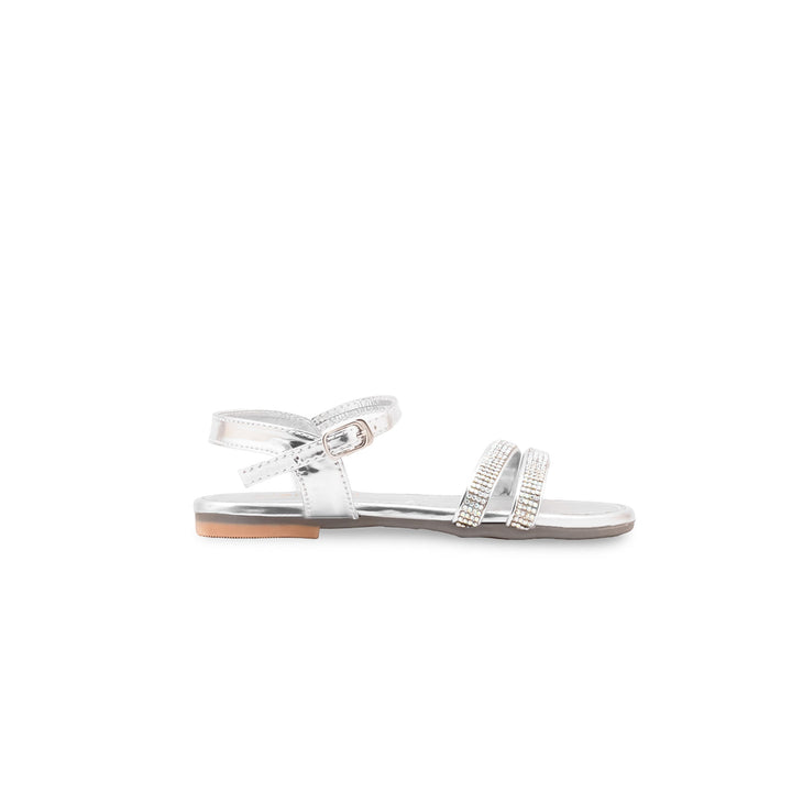 Girls Silver Fancy Sandal KD5878