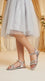 Girls Silver Fancy Sandal KD5878