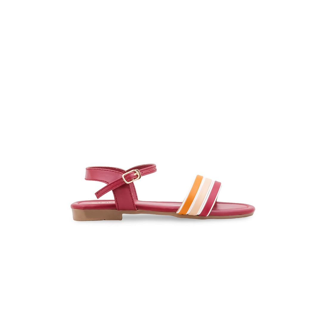 Girls Red Casual Sandal KD5880