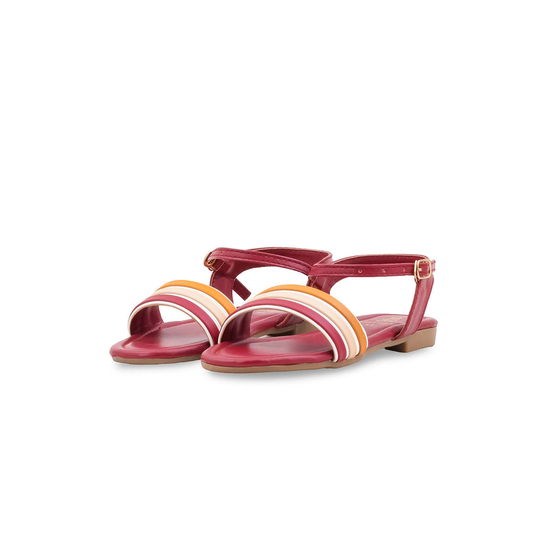 Girls Red Casual Sandal KD5880