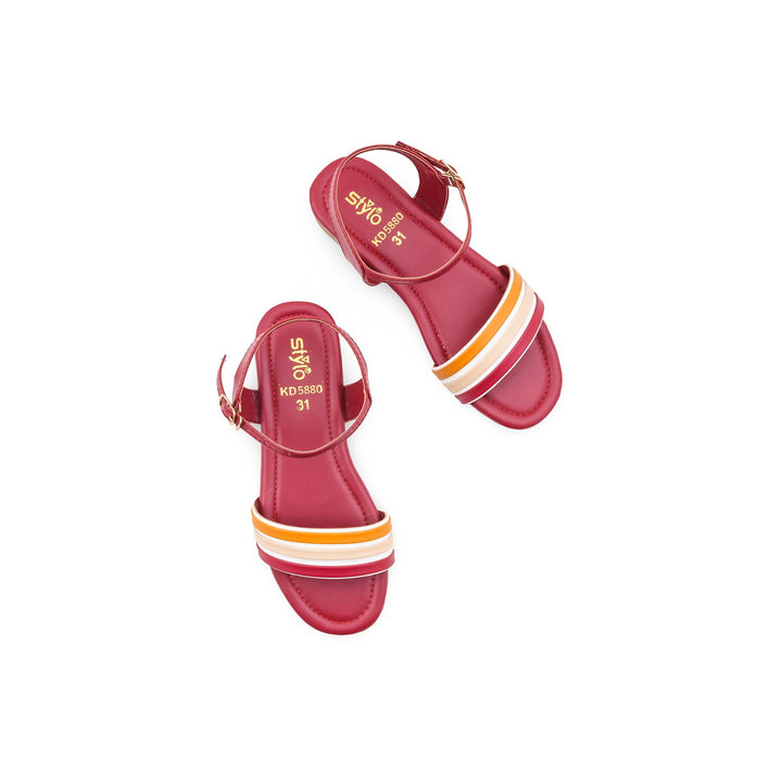 Girls Red Casual Sandal KD5880