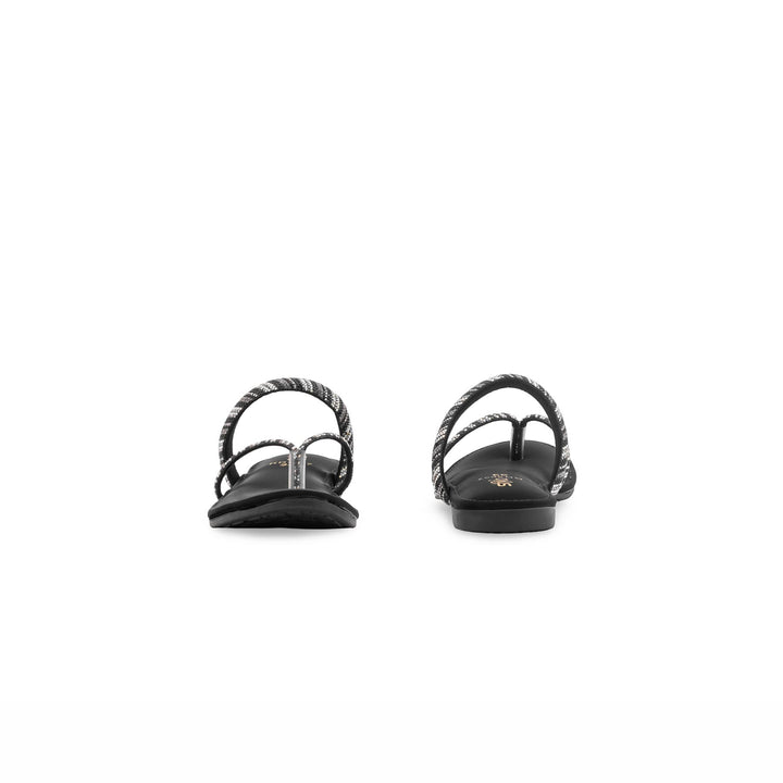 Girls Black Fancy Slipper KD5887