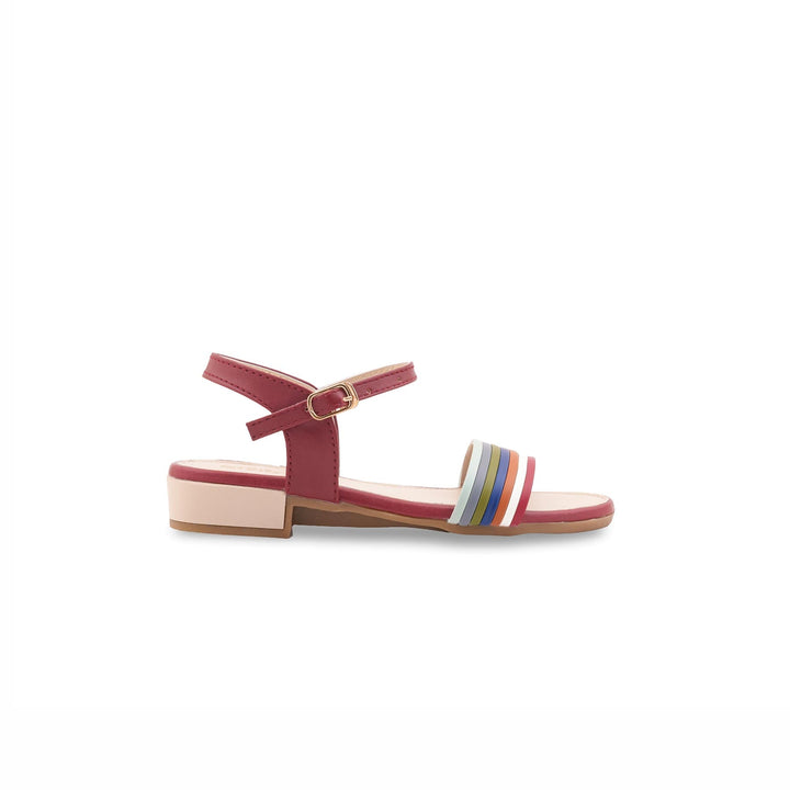 Girls Red Casual Sandal KD5897