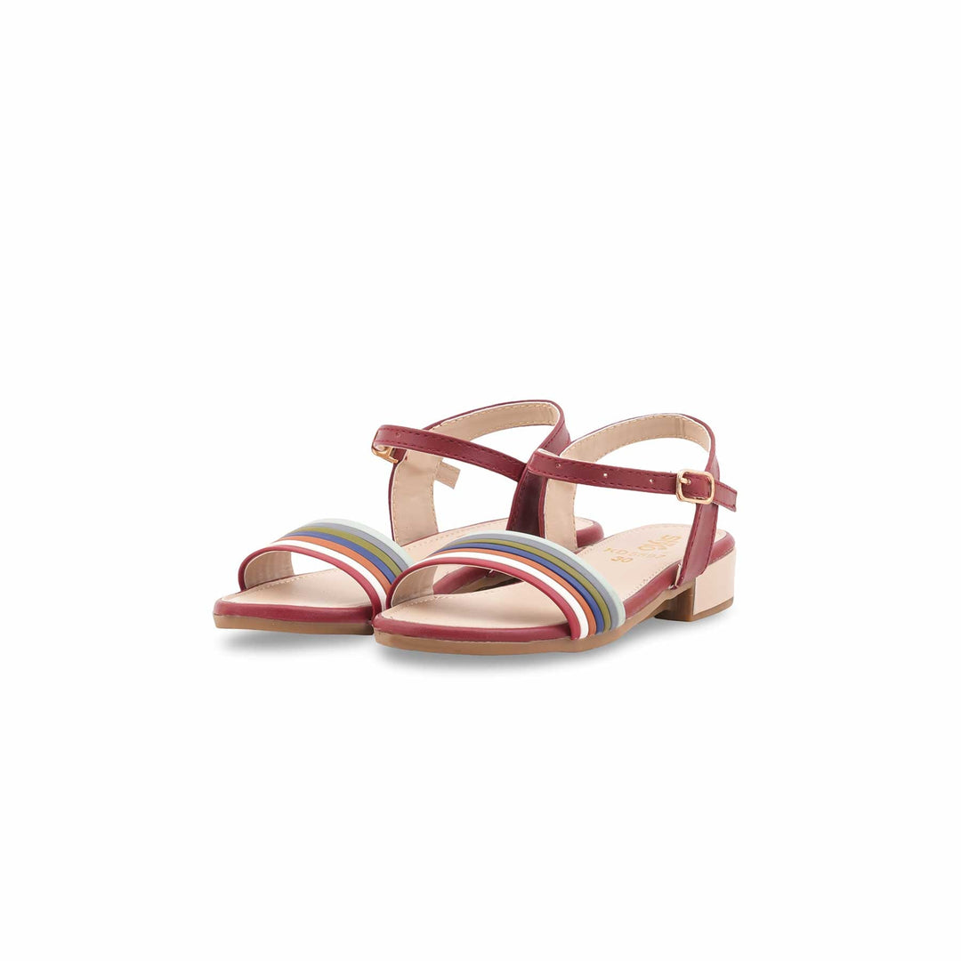 Girls Red Casual Sandal KD5897