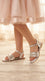Girls Silver Formal Sandal KD5899