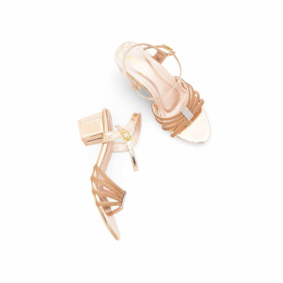Girls Golden Fancy Sandal KD5903
