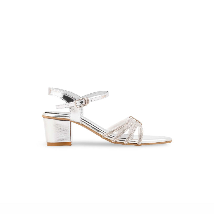 Girls Silver Fancy Sandal KD5903