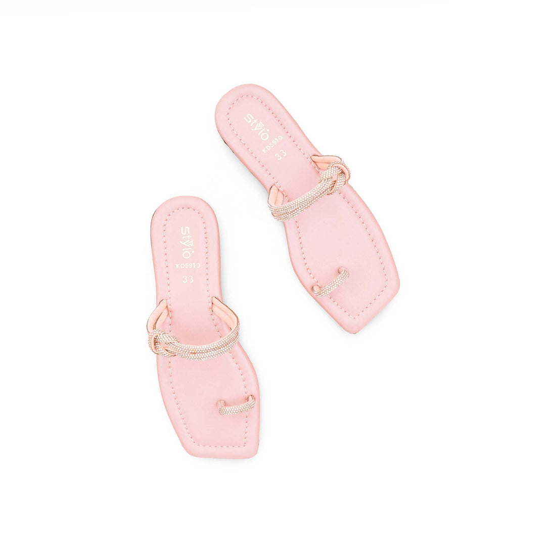 Girls Pink Fancy Slipper KD5910