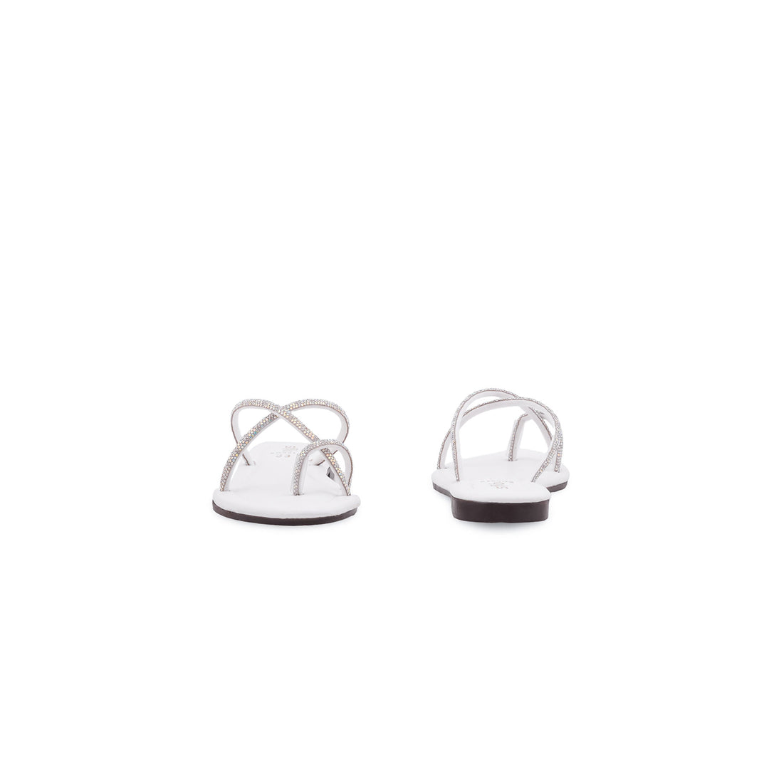 Girls White Fancy Slipper KD5912