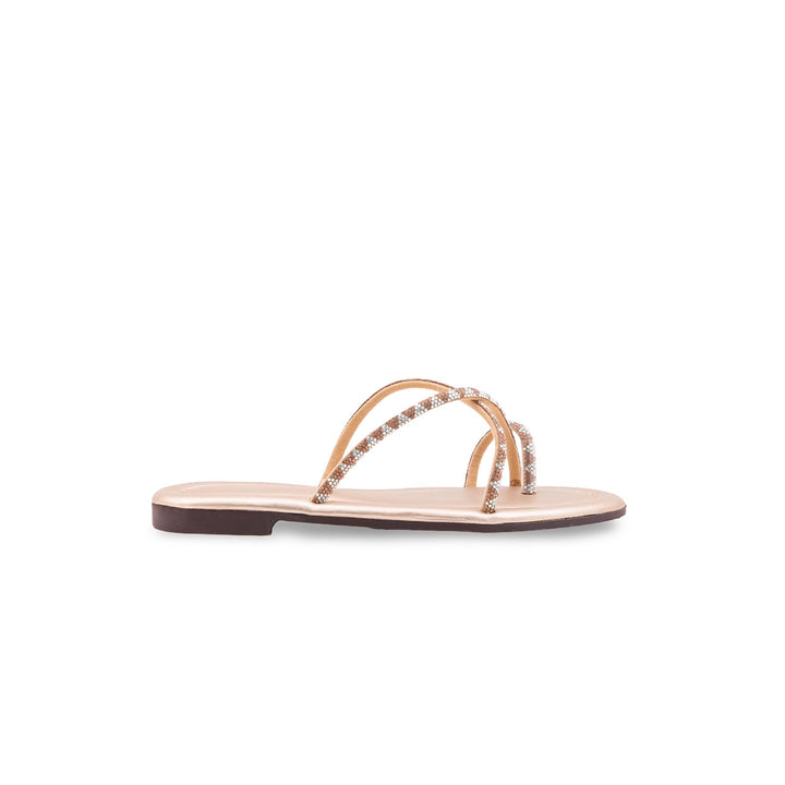 Girls Golden Fancy Slipper KD5912