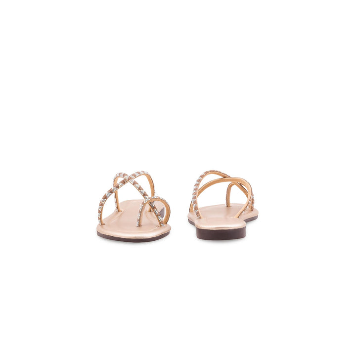Girls Golden Fancy Slipper KD5912
